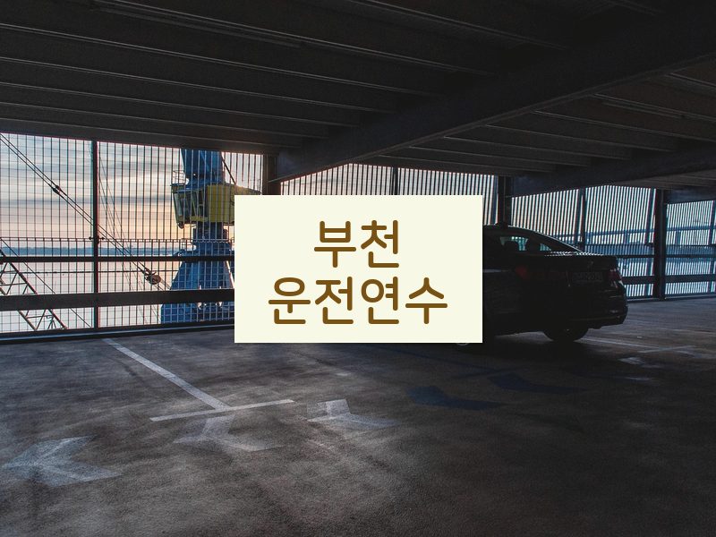 부천운전연수 후기