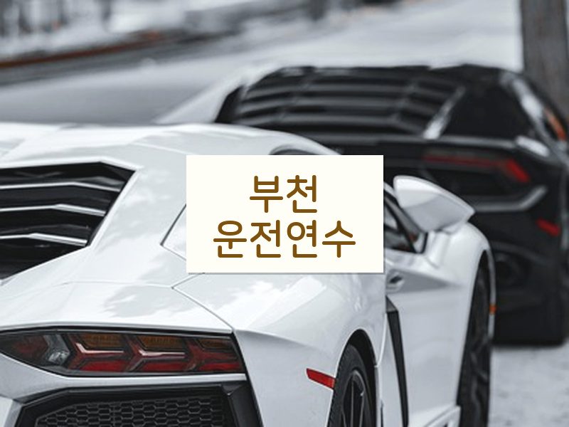 부천운전연수 후기