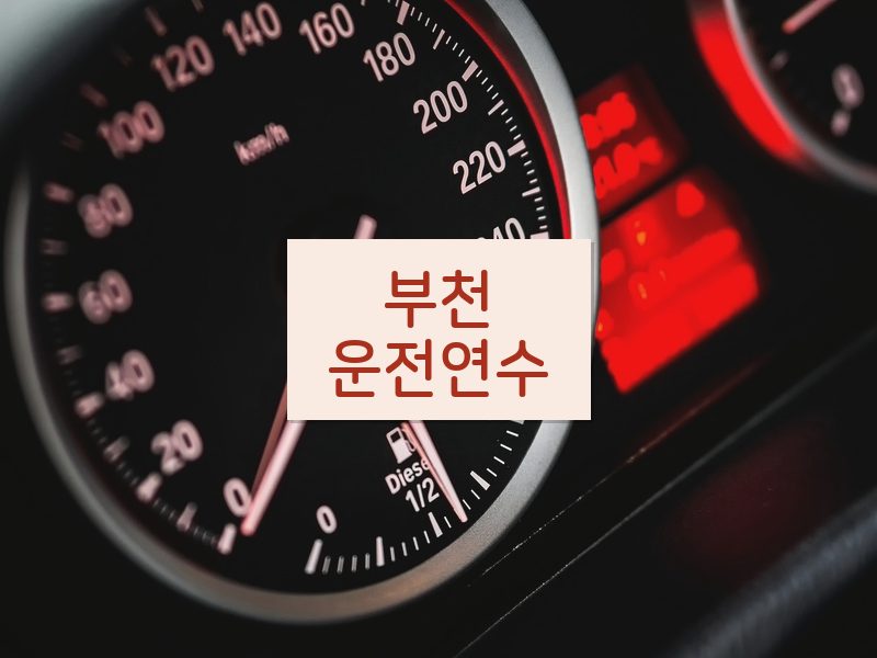 부천운전연수 후기