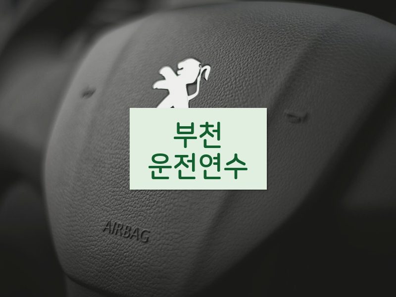 부천운전연수 후기