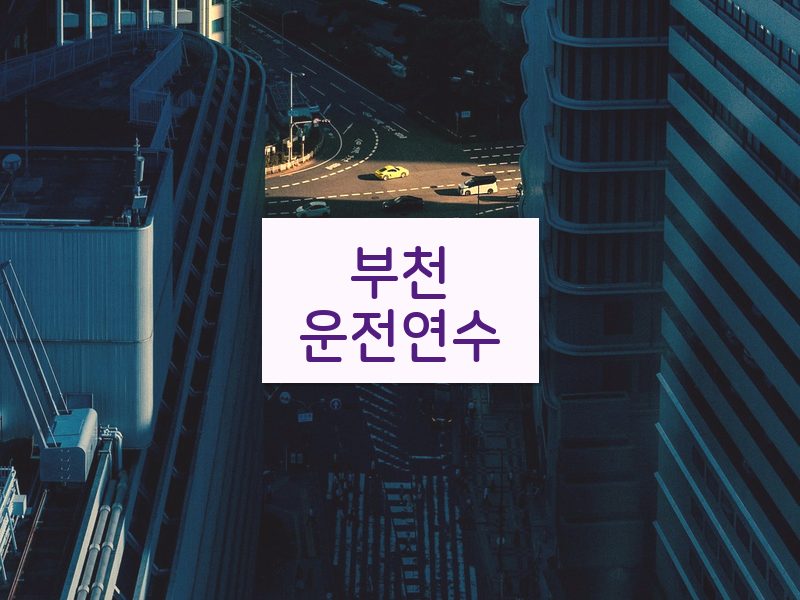 부천운전연수 후기