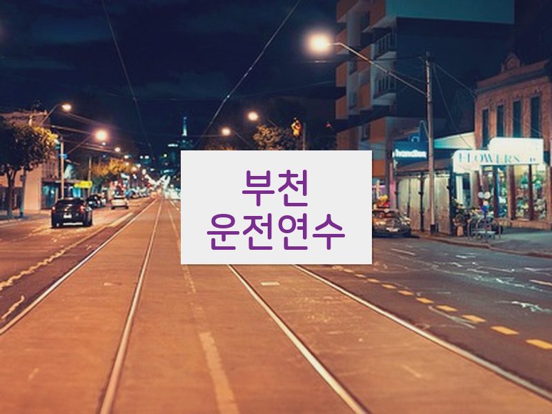 부천운전연수 후기
