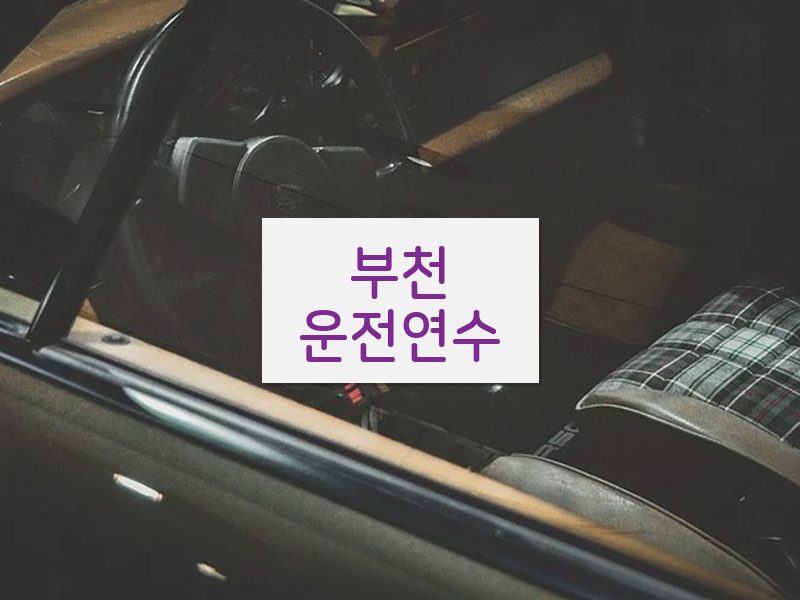 부천운전연수 후기