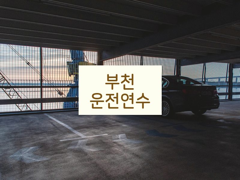 부천운전연수 후기
