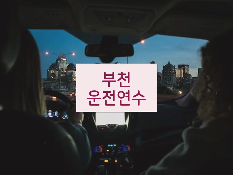 부천운전연수 후기