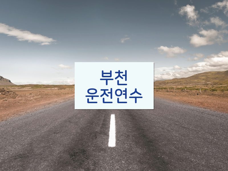 부천운전연수 후기