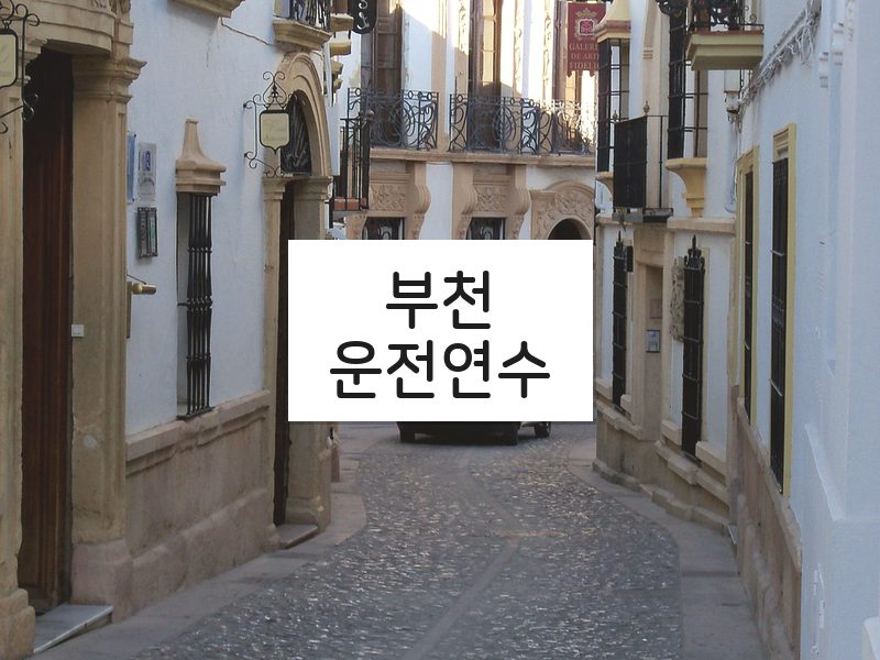 부천운전연수 후기