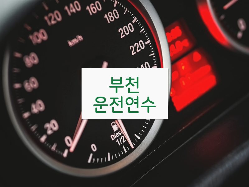 부천운전연수 후기