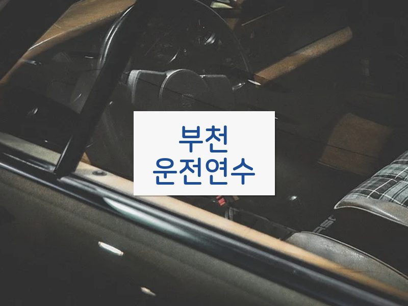 부천운전연수 후기