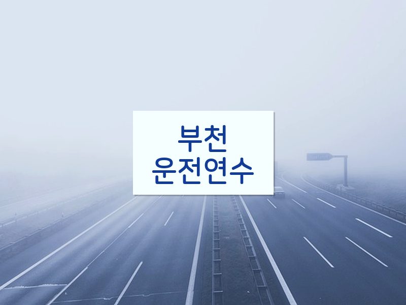 부천운전연수 후기