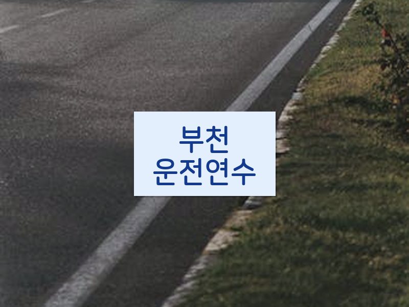 부천운전연수 후기
