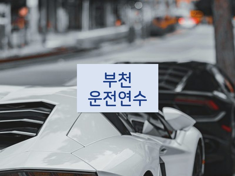 부천운전연수 후기