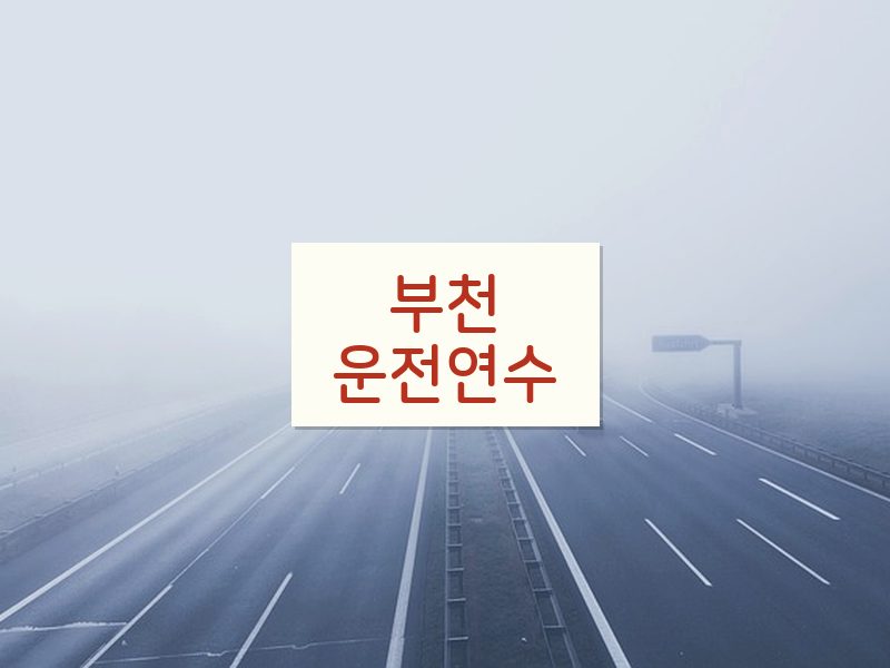부천운전연수 후기