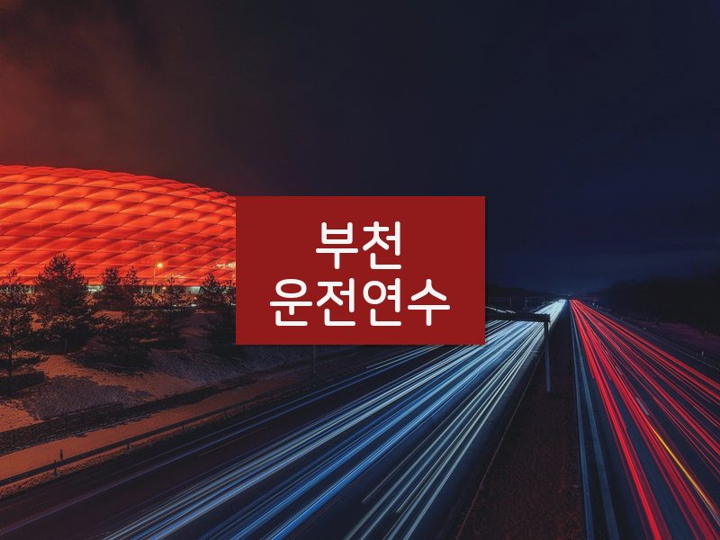 부천운전연수 후기