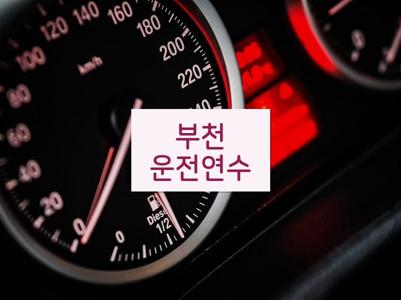 부천운전연수 후기