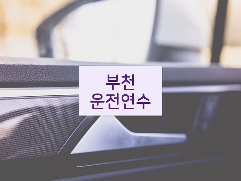 부천운전연수 후기