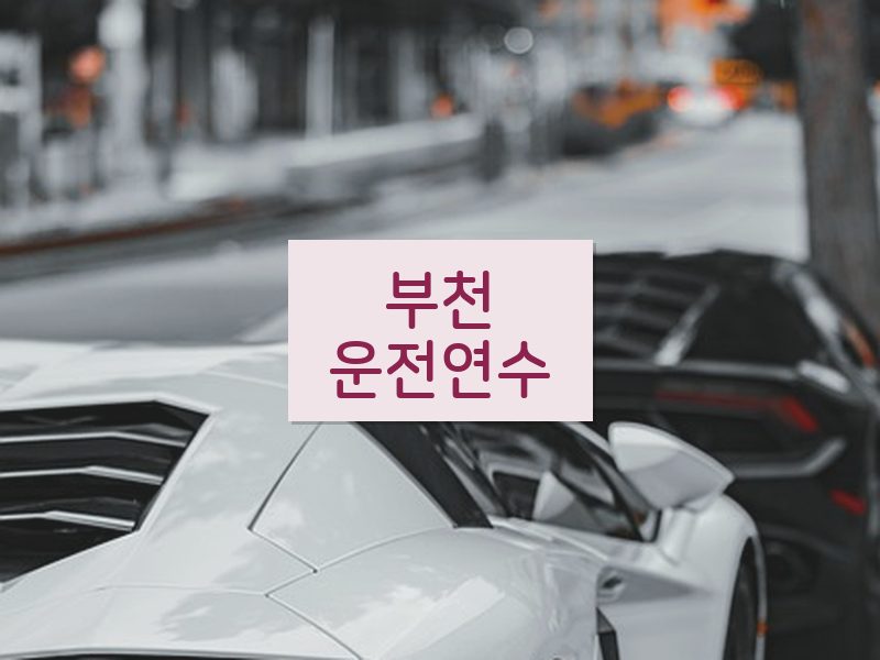 부천운전연수 후기