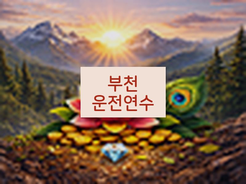 부천운전연수 후기