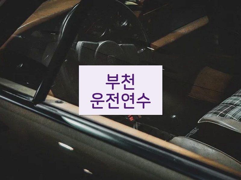 부천운전연수 후기