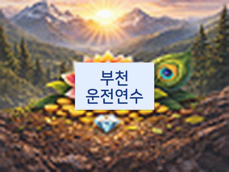 부천운전연수 후기