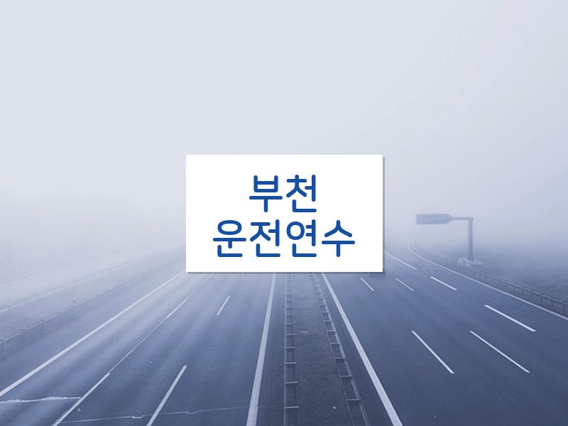 부천운전연수 후기