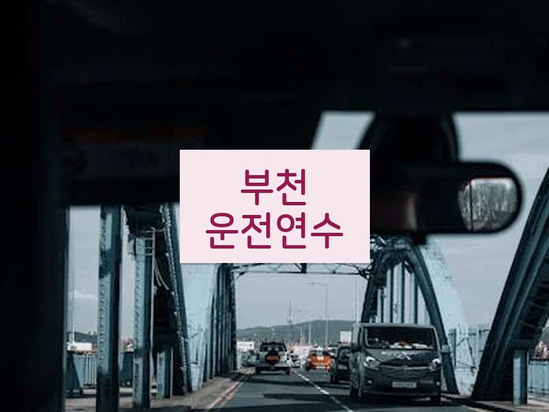 부천운전연수 후기