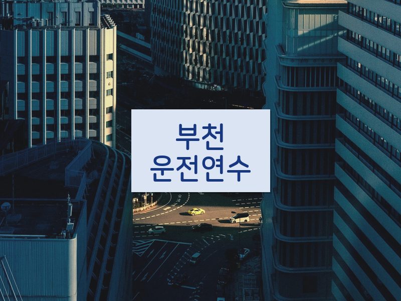 부천운전연수 후기