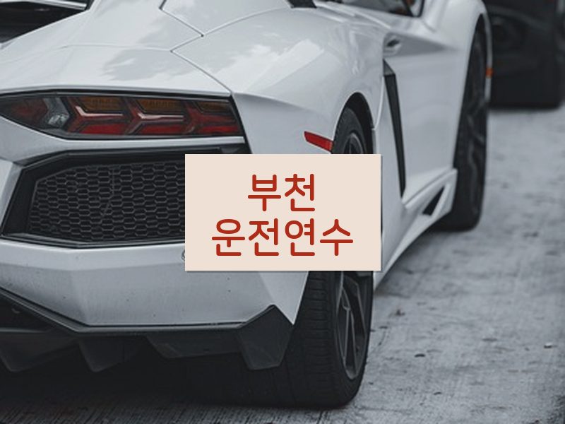 부천운전연수 후기