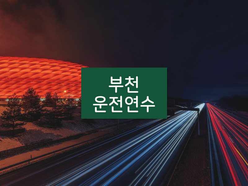 부천운전연수 후기