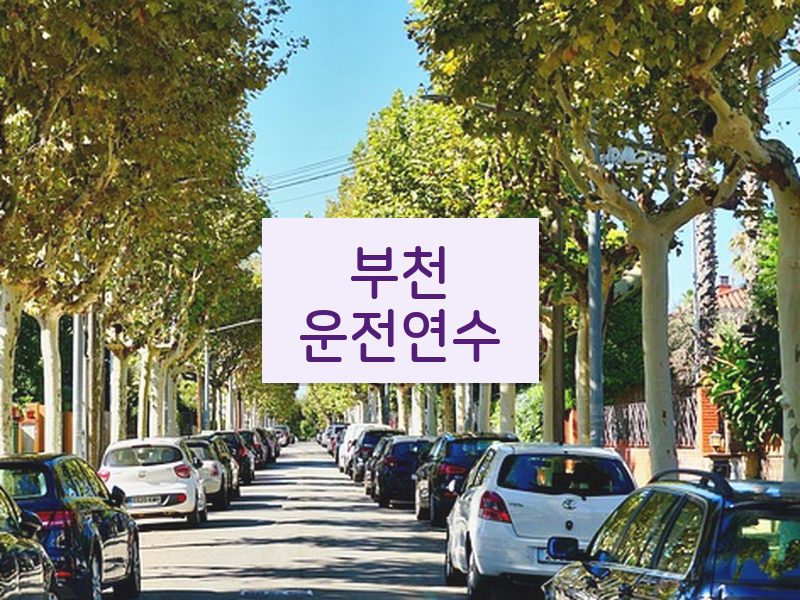 부천운전연수 후기