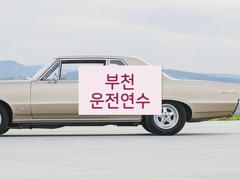 부천운전연수 후기