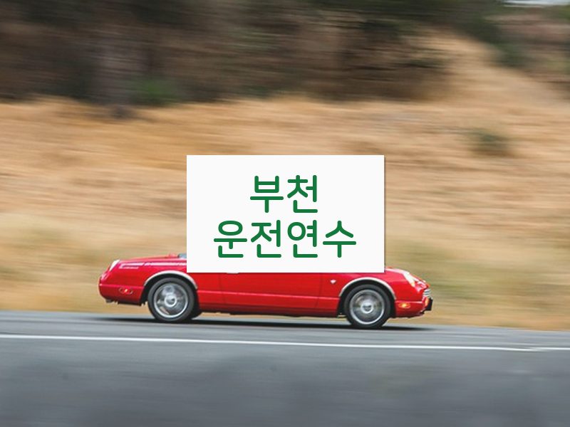 부천운전연수 후기