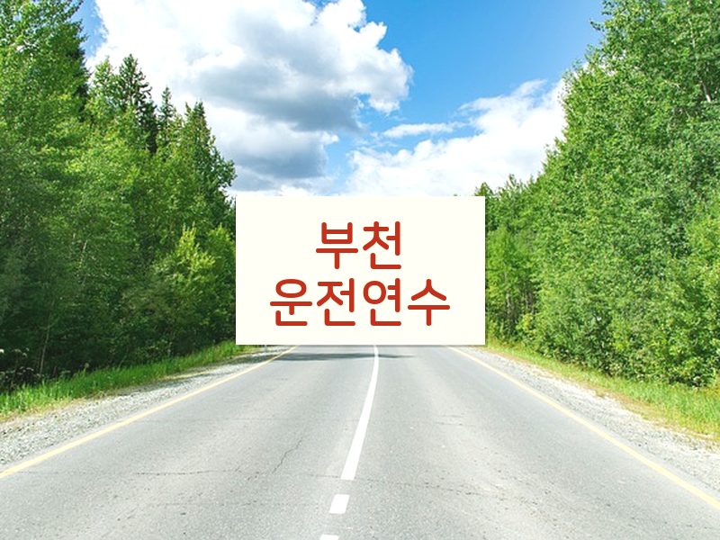 부천운전연수 후기