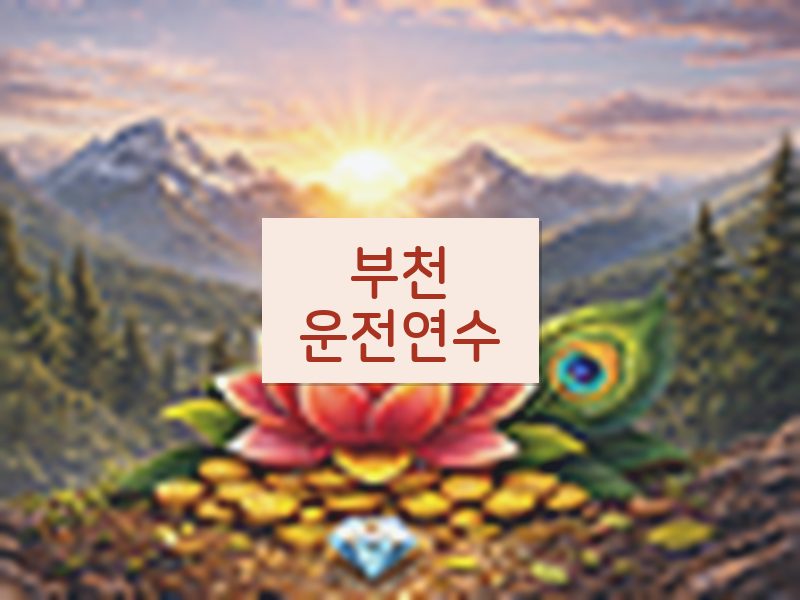 부천운전연수 후기