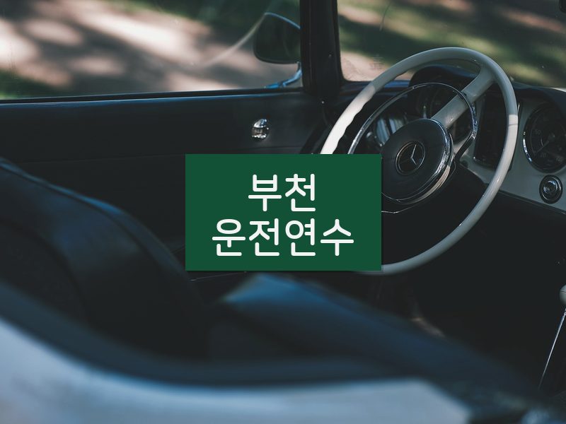 부천운전연수 후기