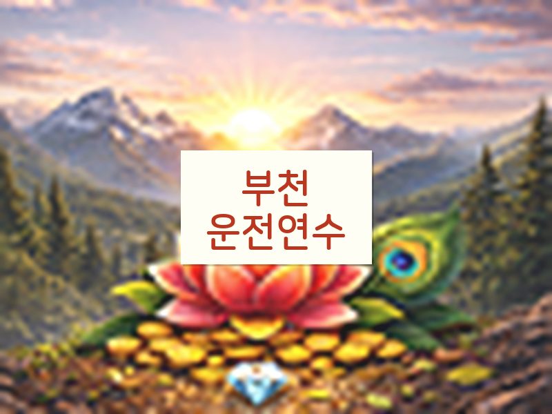 부천운전연수 후기