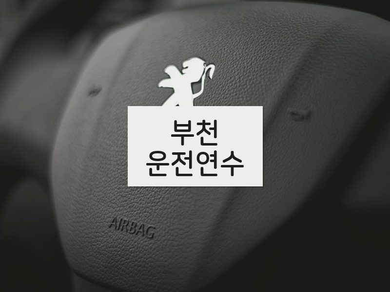 부천운전연수 후기