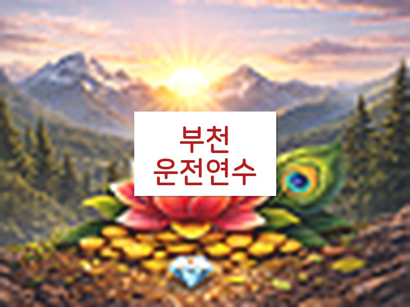 부천운전연수 후기
