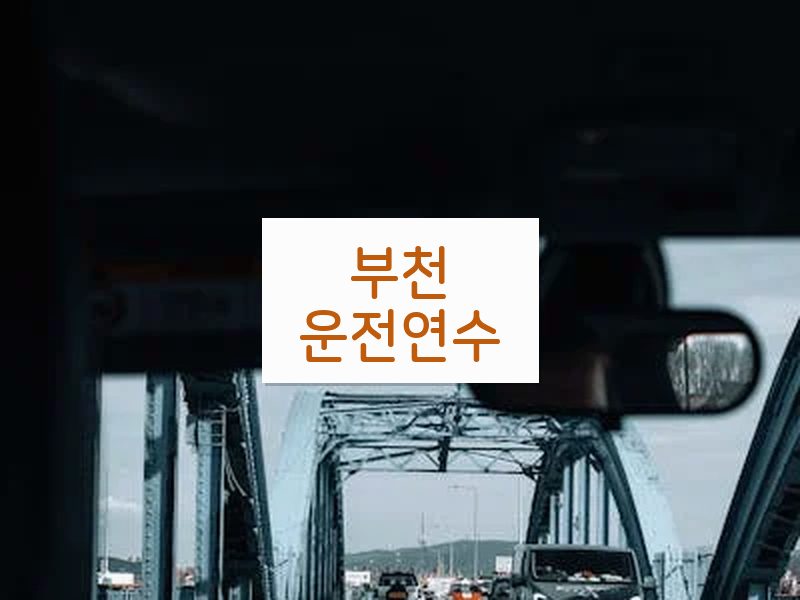 부천운전연수 후기