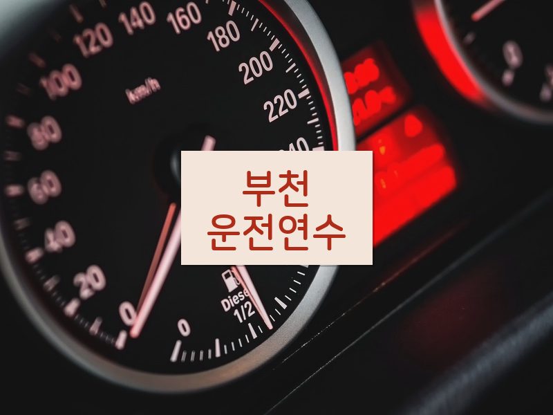 부천운전연수 후기