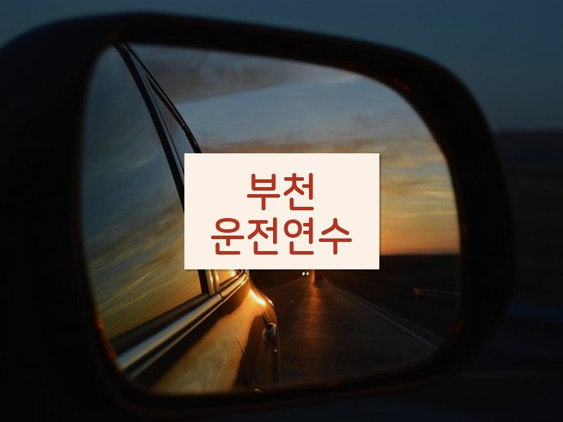 부천운전연수 후기