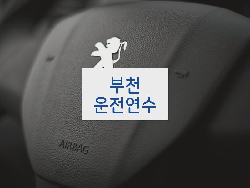 부천운전연수 후기