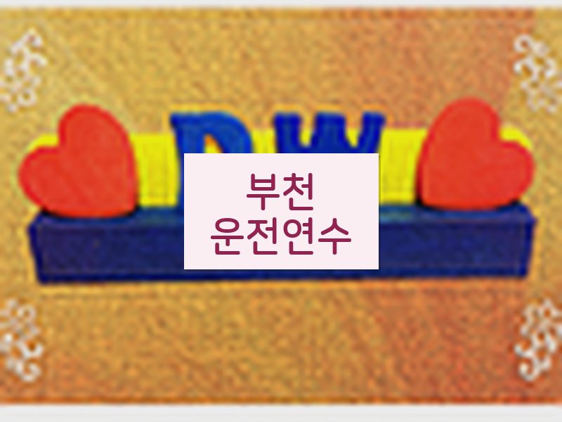 부천운전연수 후기