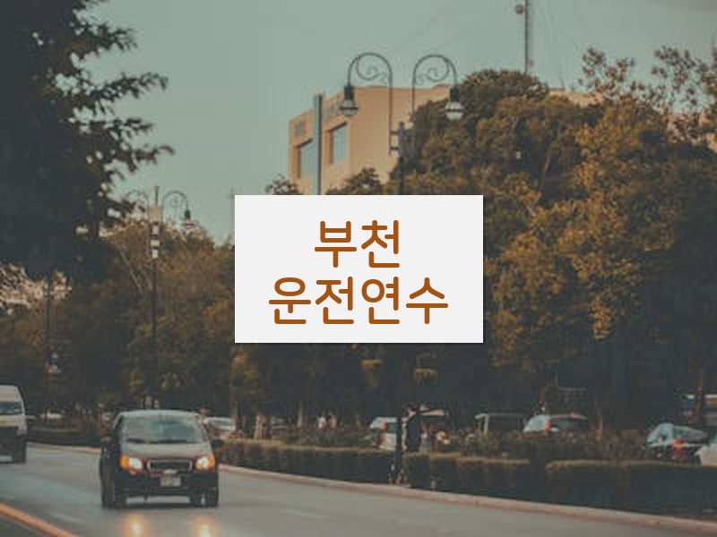 부천운전연수 후기