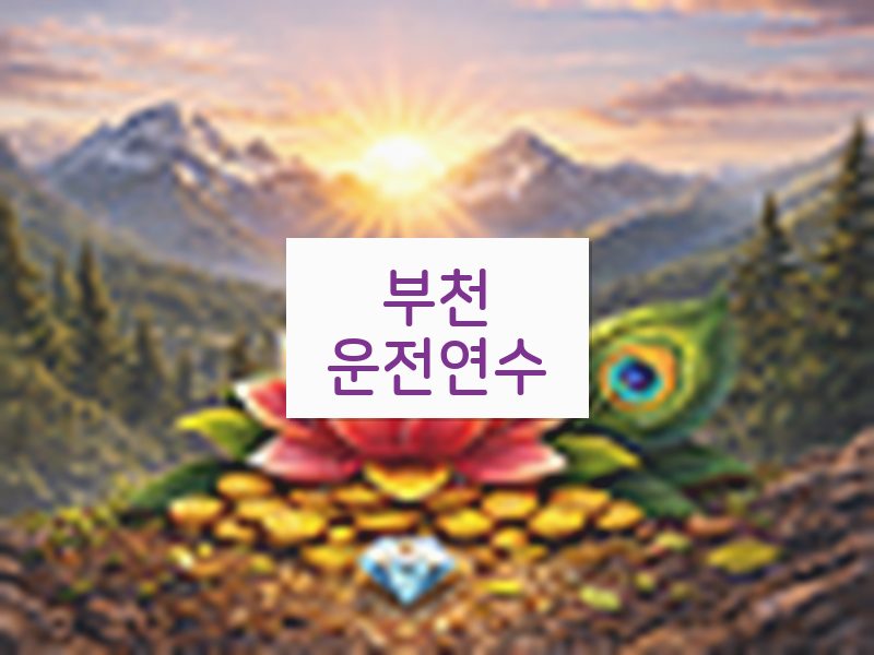 부천운전연수 후기