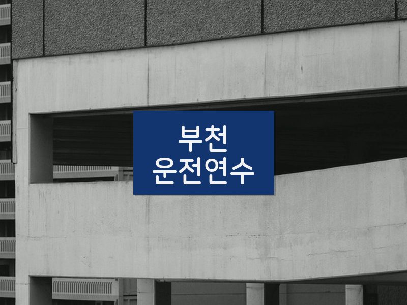 부천운전연수 후기