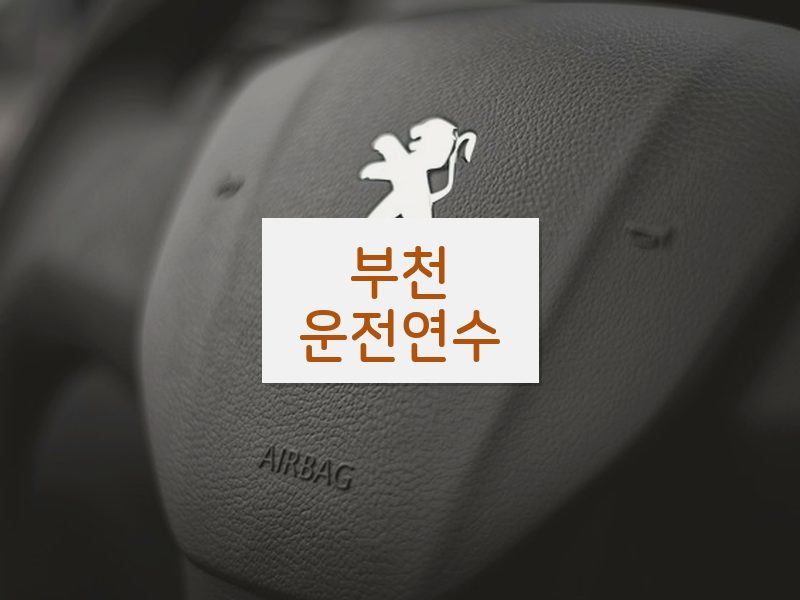 부천운전연수 후기