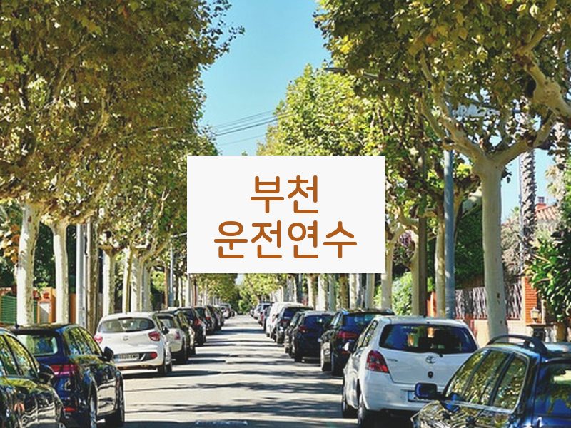 부천운전연수 후기