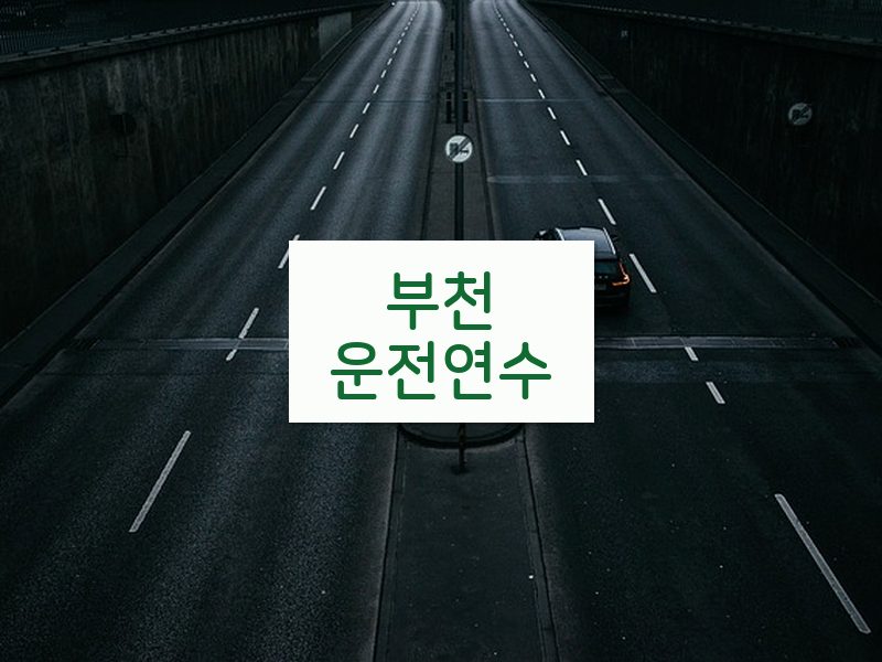 부천운전연수 후기