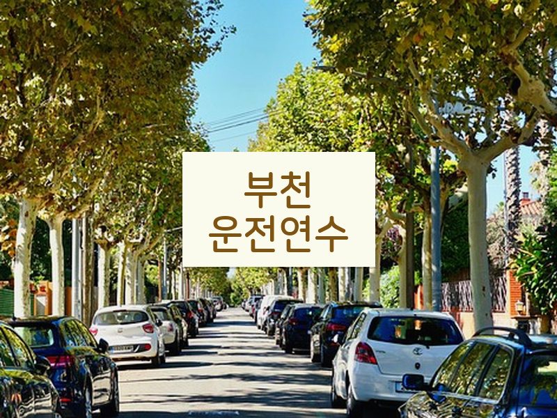 부천운전연수 후기